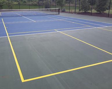 Court lining project 1